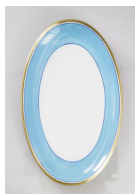 Platte oval groß Colour mit Spiegel