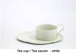 Teetasse und Untertasse Taste