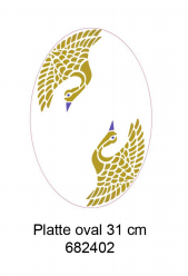 Platte oval - Bold Graphic  31 cm