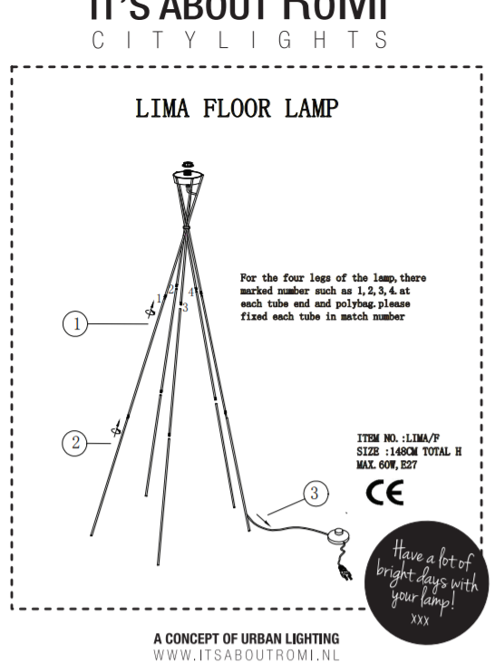 Stehlampe Lima