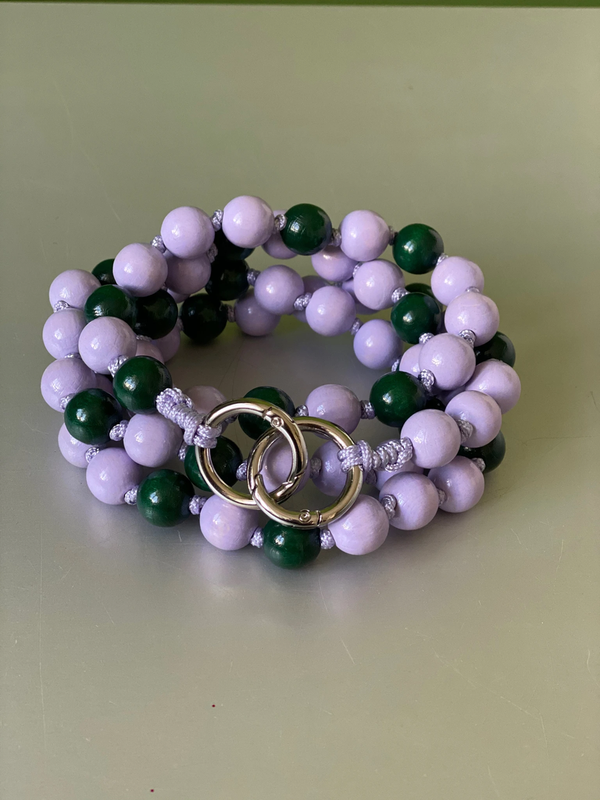 Upbeads Kette Lilac and green