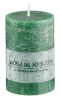 Mosaik Rustic Kerzen Darkgreen