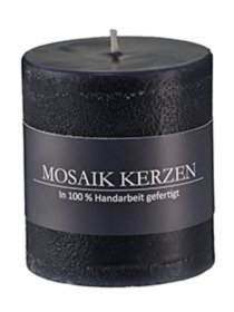 Exclusiv Mosaik Kerzen Schwarz