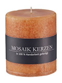 Exclusiv Mosaik Kerzen Eichenholz